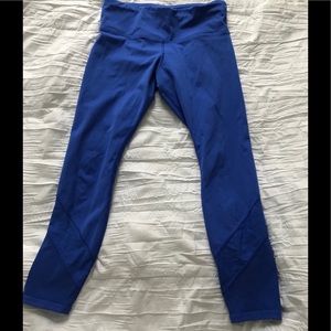 Lorna Jane Blue Mesh Leggings size S